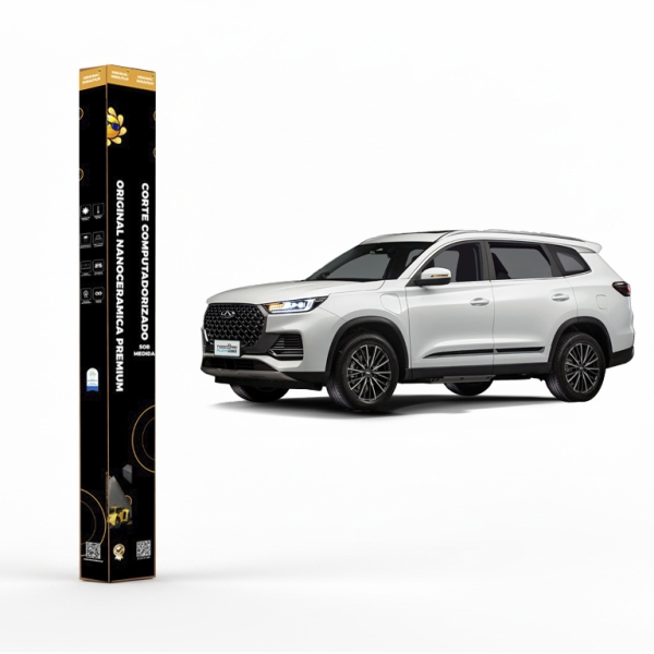 Película Insulfilm Nano Cerâmica Automotiva Térmica - CHERY TIGGO 8