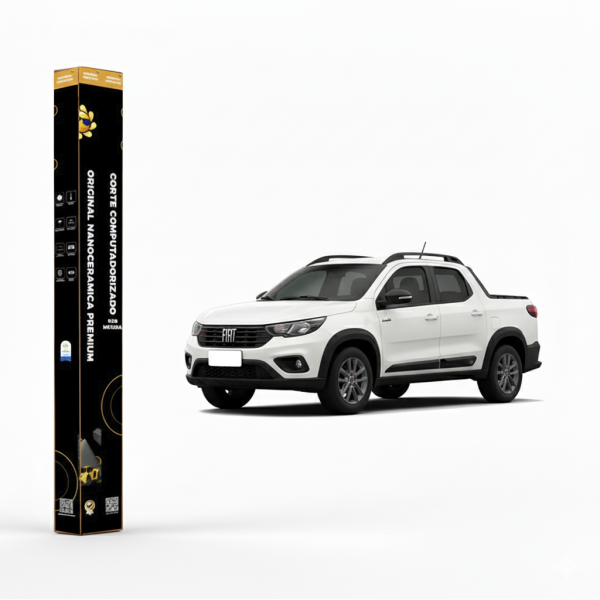 Película Insulfilm Nano Cerâmica Automotiva Térmica - FIAT STRADA CAB DUPLA