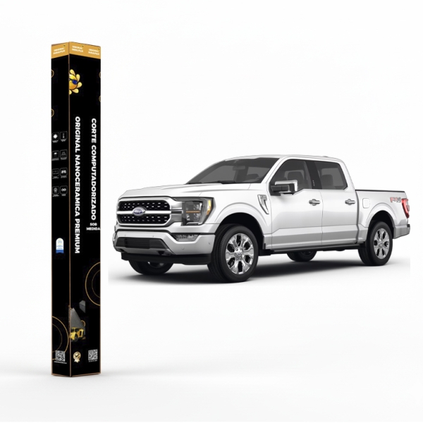 Película Insulfilm Nano Cerâmica Automotiva Térmica - FORD F-150 CREW CAB