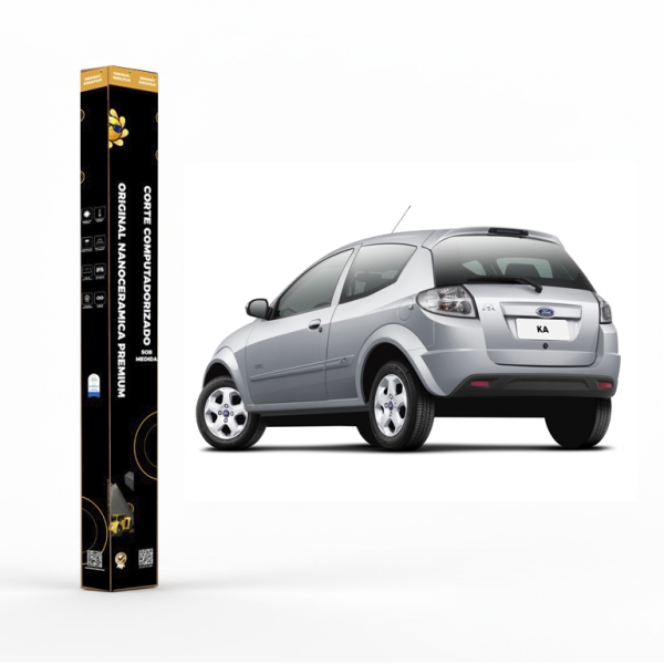Película Insulfilm Nano Cerâmica Automotiva Térmica - FORD KA HATCH 2 PORTAS