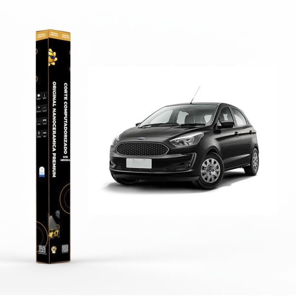 Película Insulfilm Nano Cerâmica Automotiva Térmica - FORD KA HATCH 4 PORTAS