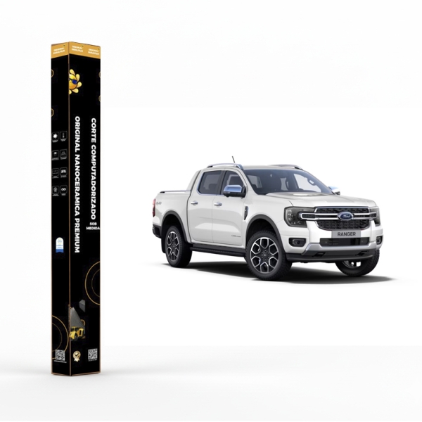 Película Insulfilm Nano Cerâmica Automotiva Térmica - FORD RANGER 4 PORTAS