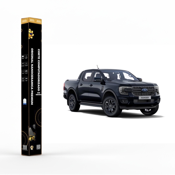 Película Insulfilm Nano Cerâmica Automotiva Térmica - FORD RANGER SUPER CAB