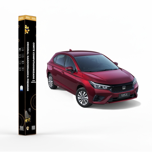 Película Insulfilm Nano Cerâmica Automotiva Térmica - HONDA CITY HATCH