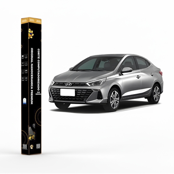 Película Insulfilm Nano Cerâmica Automotiva Térmica - HYUNDAI HB20 SEDAN