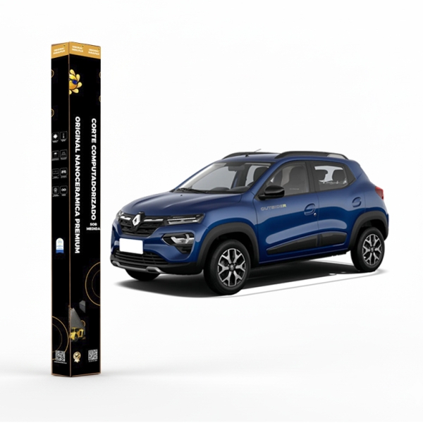 Película Insulfilm Nano Cerâmica Automotiva Térmica - RENAULT KWID