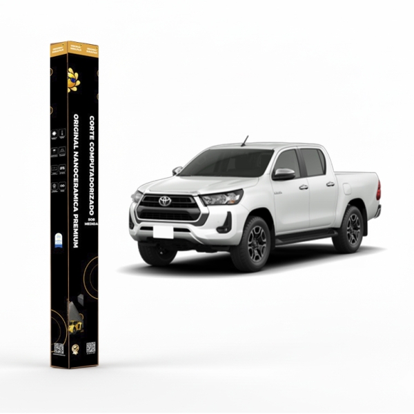 Película Insulfilm Nano Cerâmica Automotiva Térmica - TOYOTA HILUX CAB DUPLA