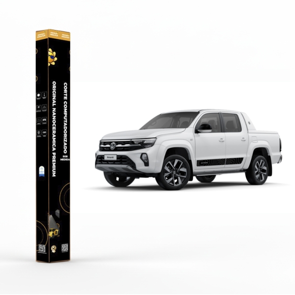 Película Insulfilm Nano Cerâmica Automotiva Térmica - VOLKSWAGEN AMAROK 4 portas