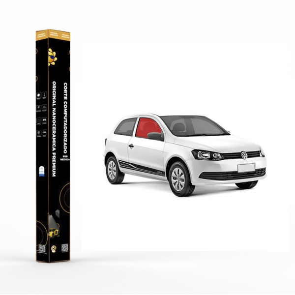 Película Insulfilm Nano Cerâmica Automotiva Térmica - VOLKSWAGEN GOL G6 2 PORTAS
