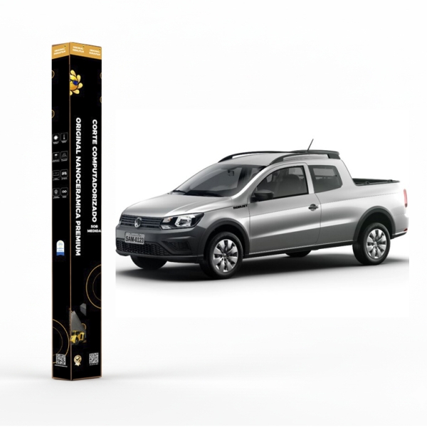 Película Insulfilm Nano Cerâmica Automotiva Térmica - VOLKSWAGEN SAVEIRO CAB DUPLA