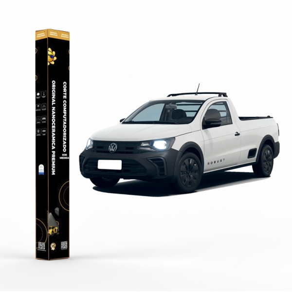 Película Insulfilm Nano Cerâmica Automotiva Térmica - VOLKSWAGEN SAVEIRO CAB SIMPLES